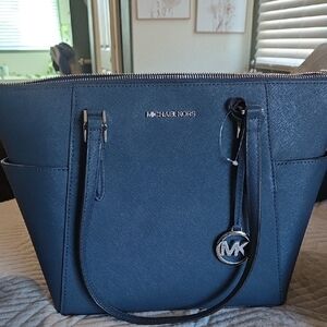 Michael Kors Navy Tote Bag